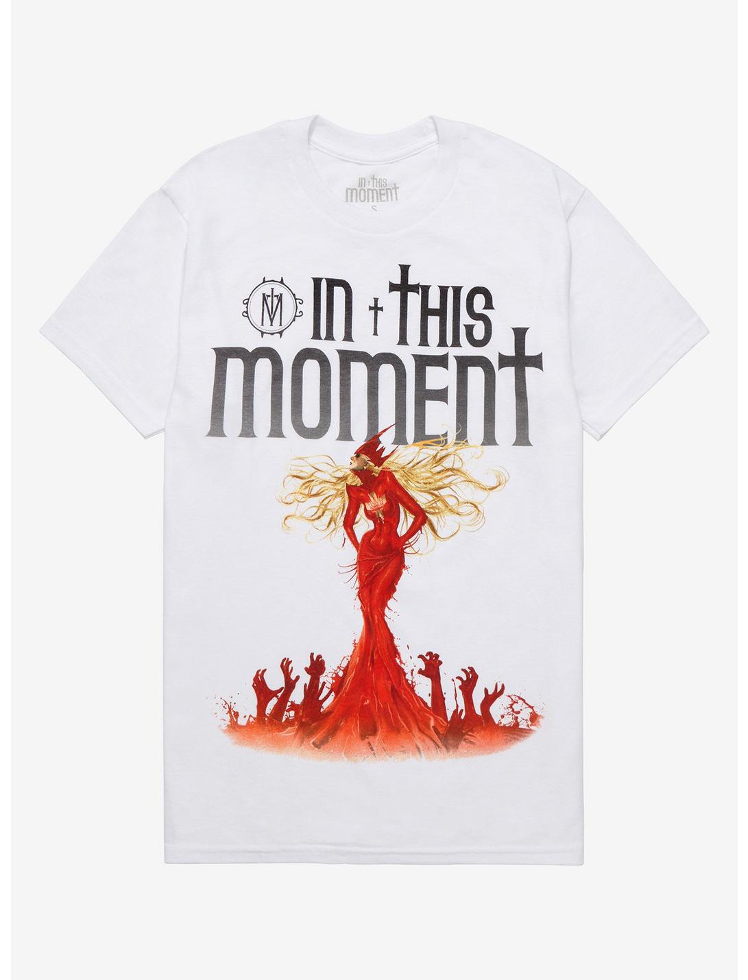 In This Moment Blood Sketch Boyfriend Fit Girls T-Shirt, BLACK, hi-res