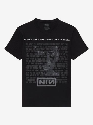 NINE INCH NAILS バンドT Head Like A Hole L Nine Inch Nails Head Like A Hole Lyrics T-Shirt | Hot Topic