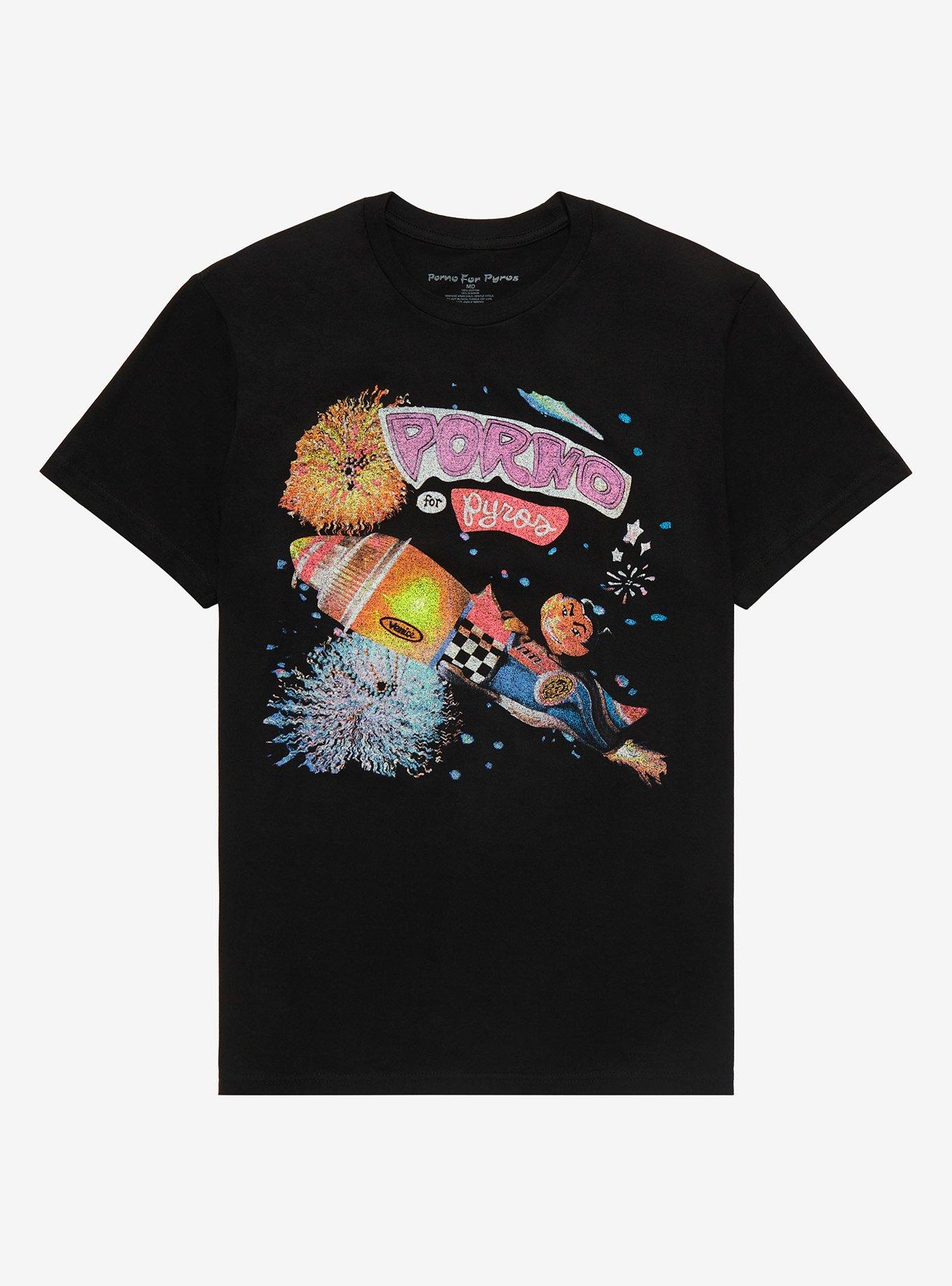Porno For Pyros Debut Album Cover T-Shirt, BLACK, hi-res