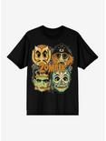 Rob Zombie Horror Masks Boyfriend Fit Girls T-Shirt, BLACK, hi-res