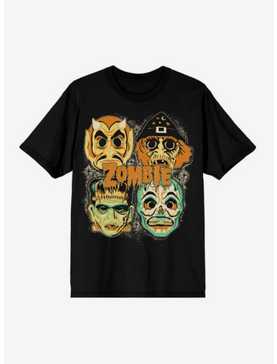 Rob Zombie Horror Masks Boyfriend Fit Girls T-Shirt, , hi-res
