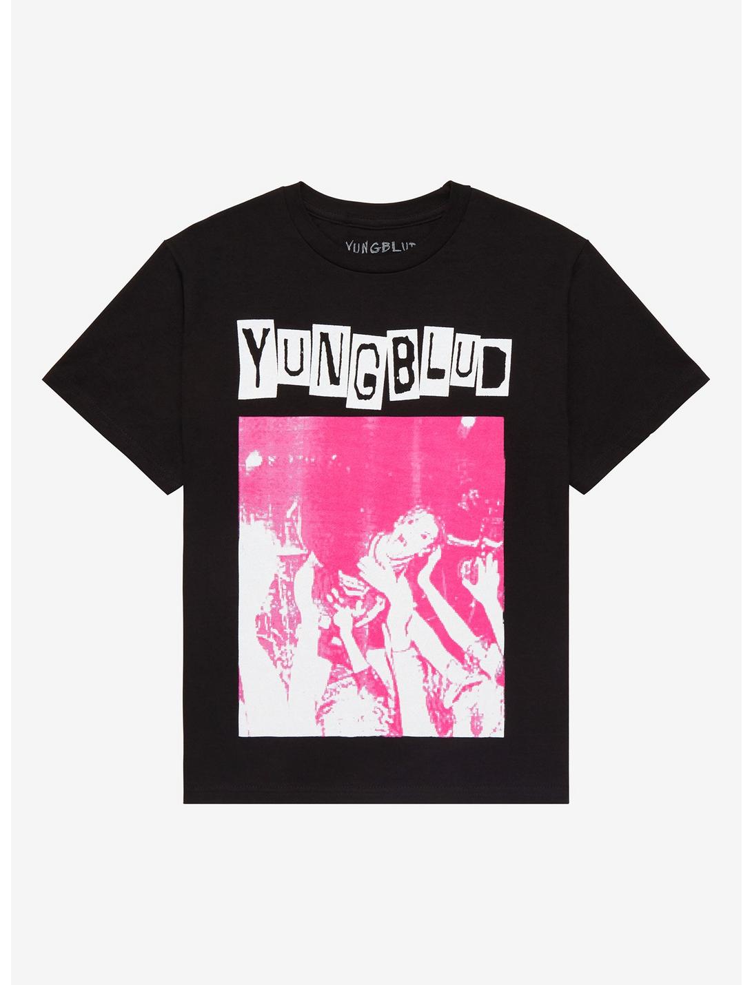 Yungblud Pixel Portrait Boyfriend Fit Girls T-Shirt | Hot Topic