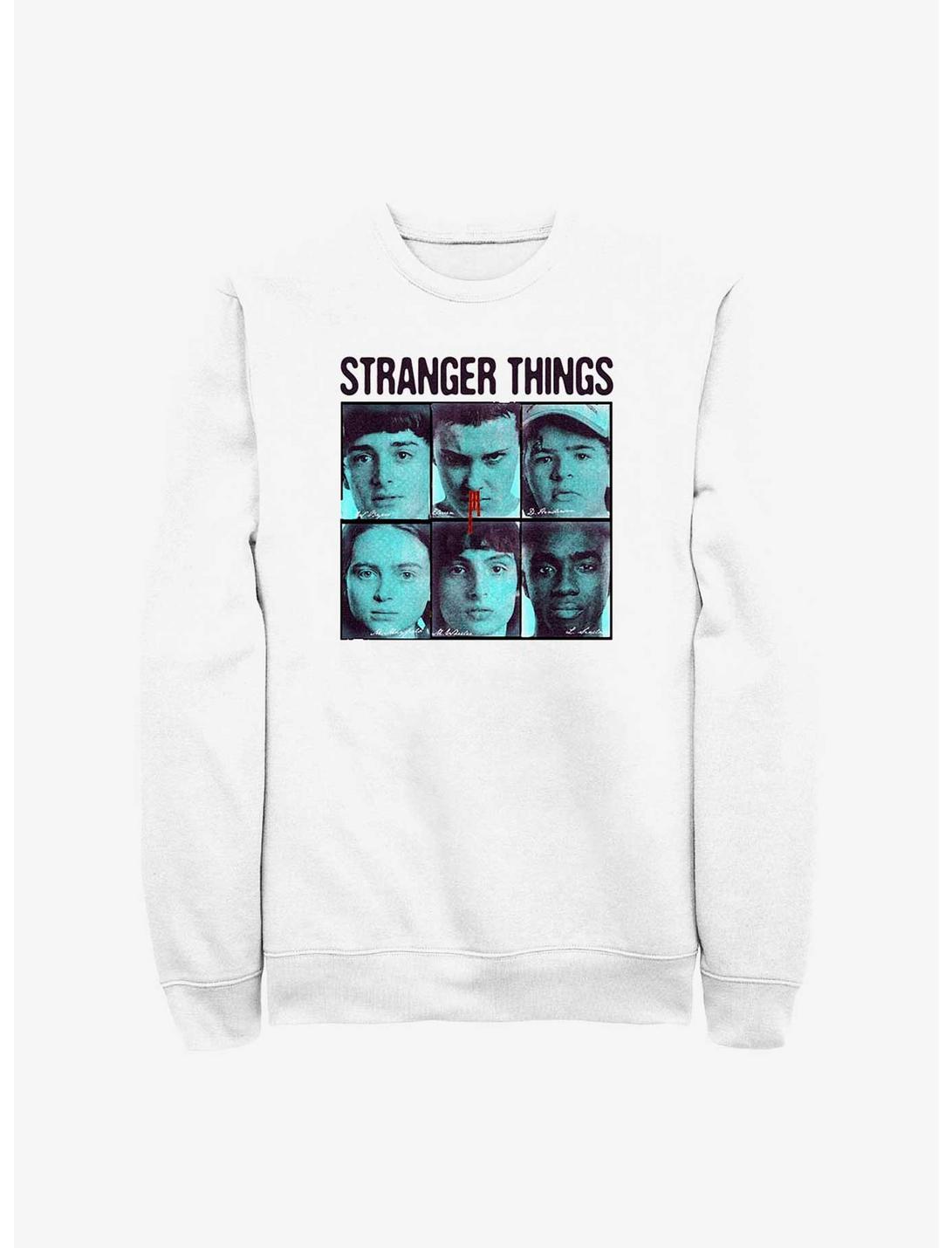 Stranger Things Grid Gang Sweatshirt, WHITE, hi-res