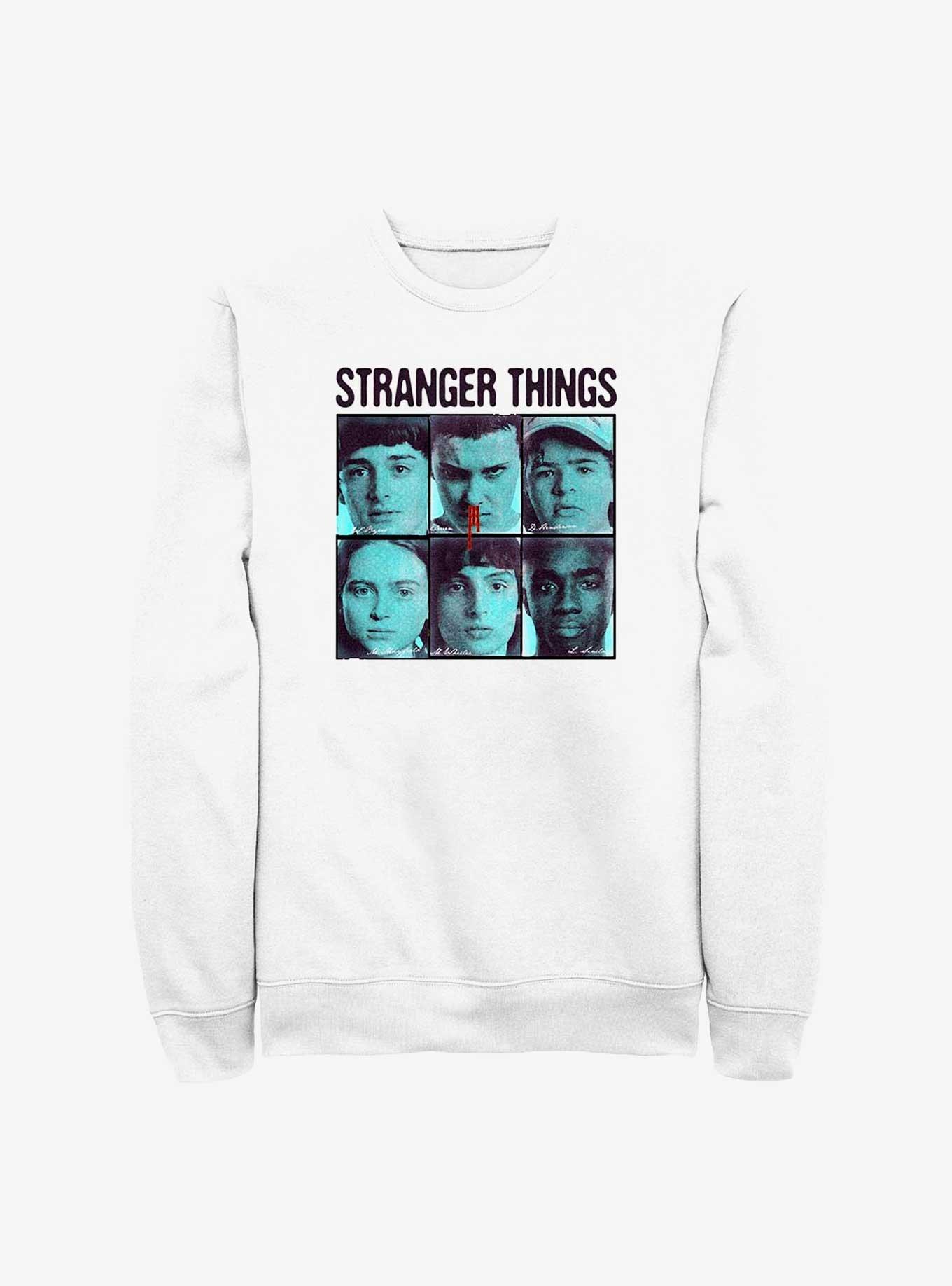 Stranger Things Grid Gang Sweatshirt, WHITE, hi-res