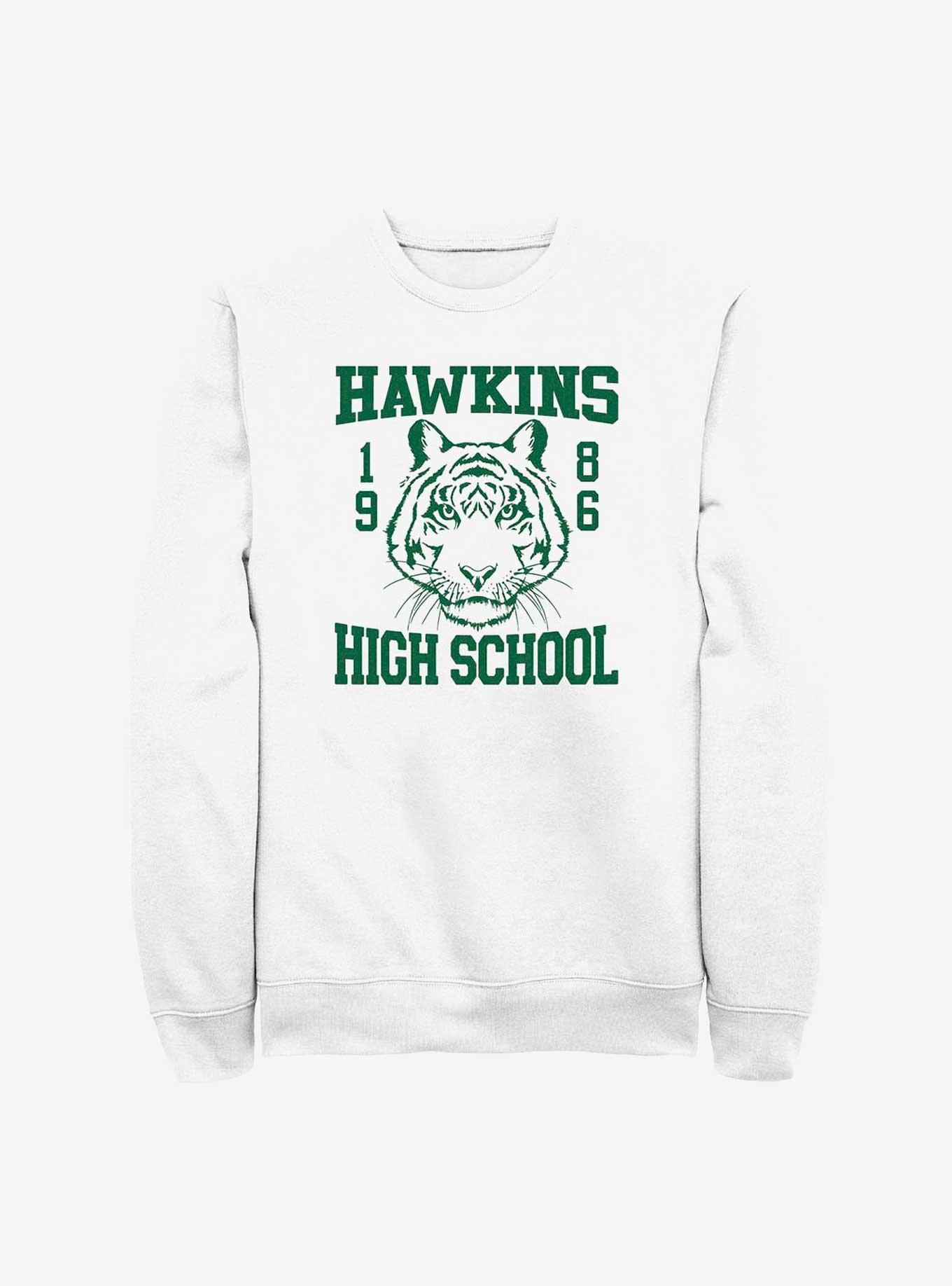 Stranger Things Hawkins High School 1986 Sweatshirt, WHITE, hi-res