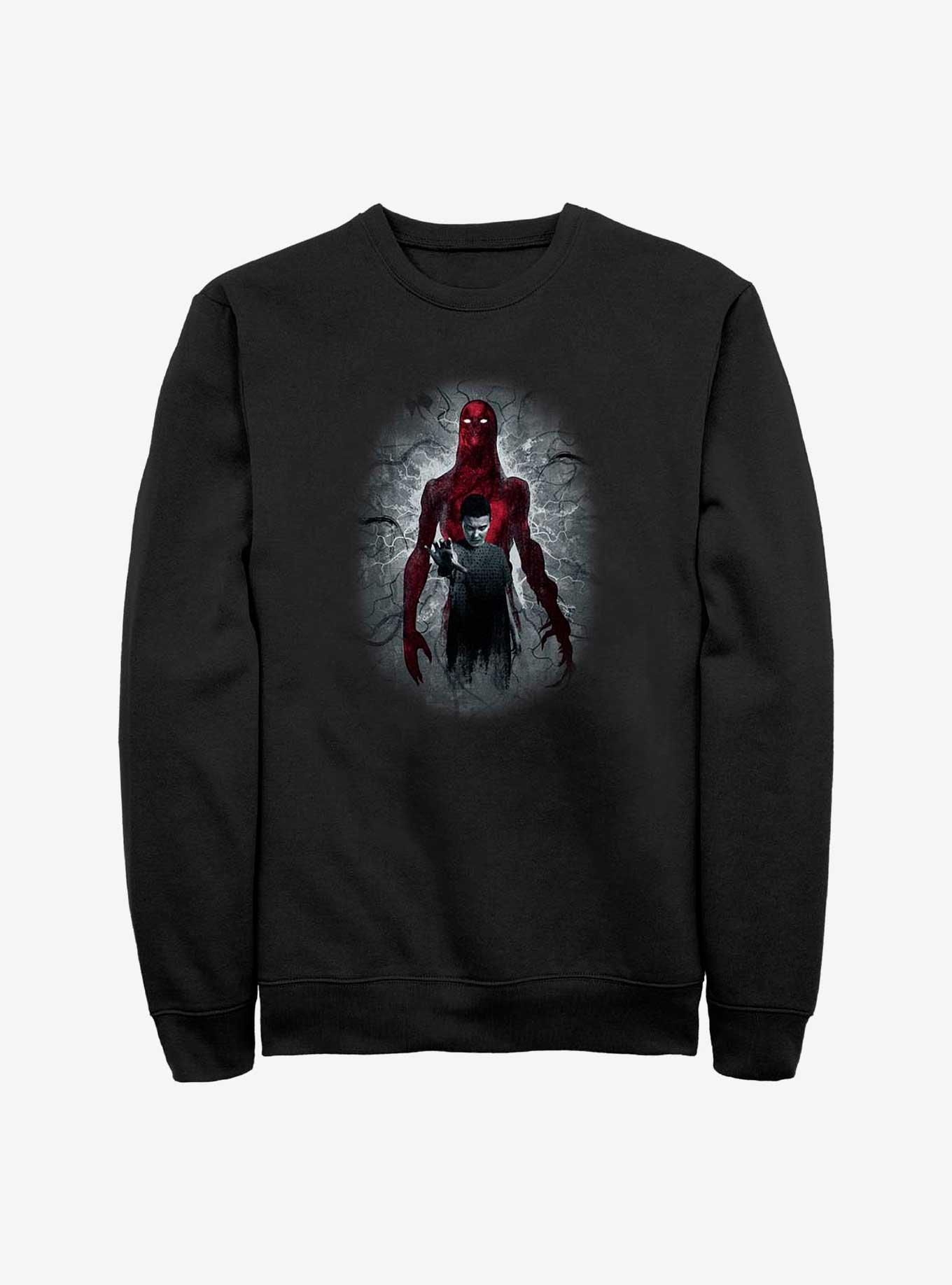 Stranger Things Vecna And Eleven Sweatshirt, BLACK, hi-res