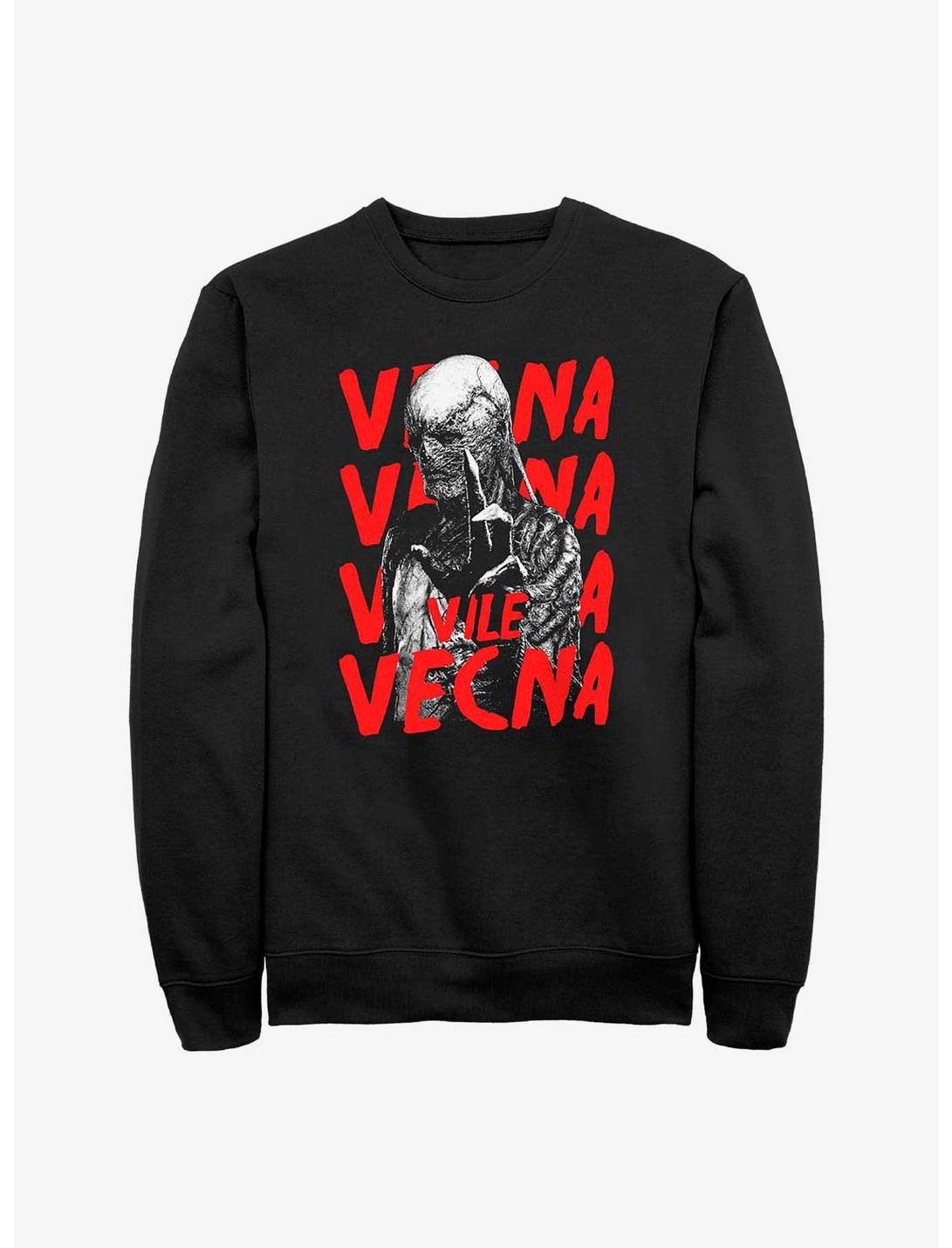 Stranger Things Vecna Horror Poster Sweatshirt, BLACK, hi-res