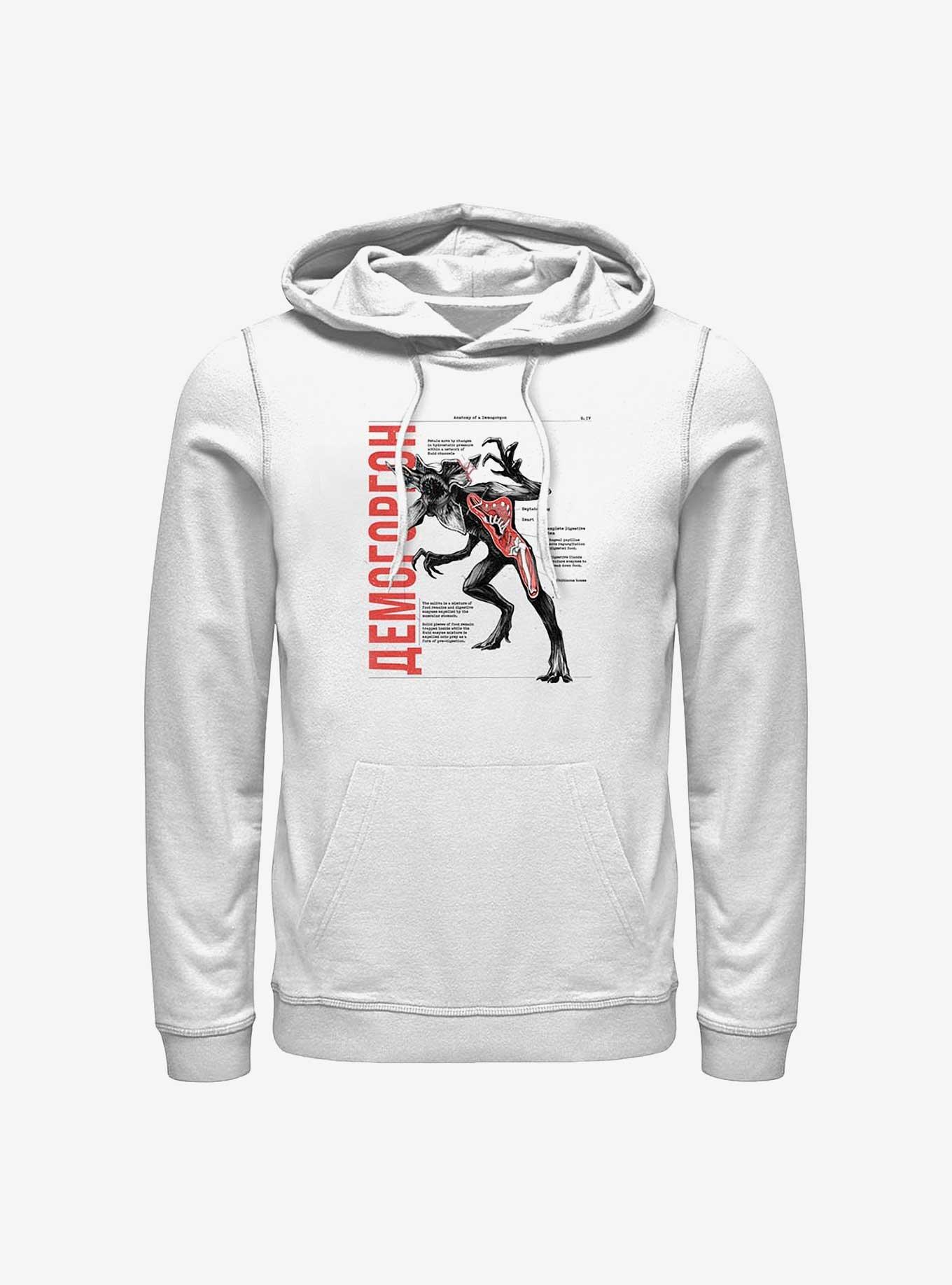 Stranger Things Anatomy Of Demogorgon Hoodie, WHITE, hi-res