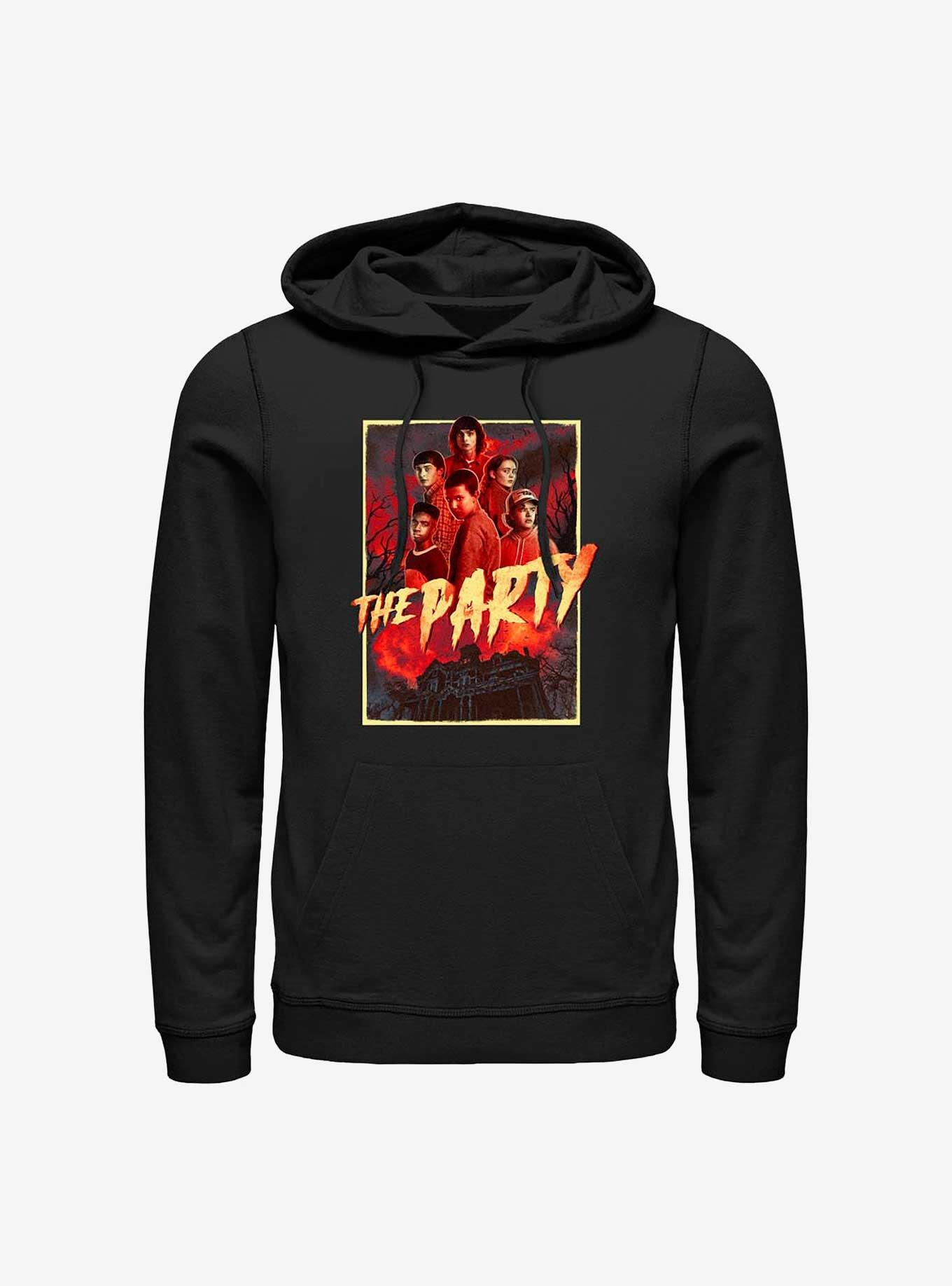 Stranger Things The Party Hoodie, BLACK, hi-res