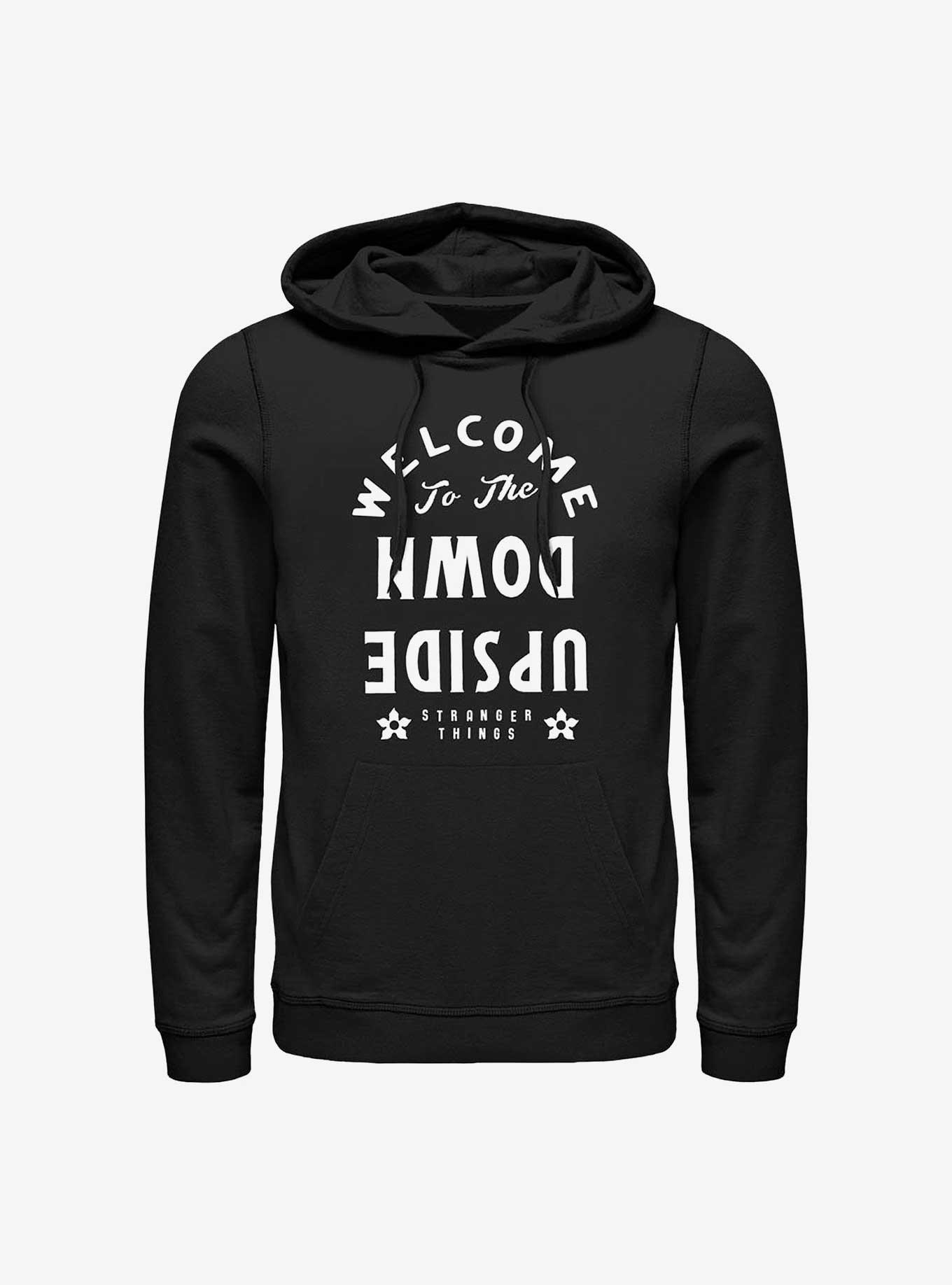 Stranger Things Welcome To The Upside Down Hoodie, BLACK, hi-res