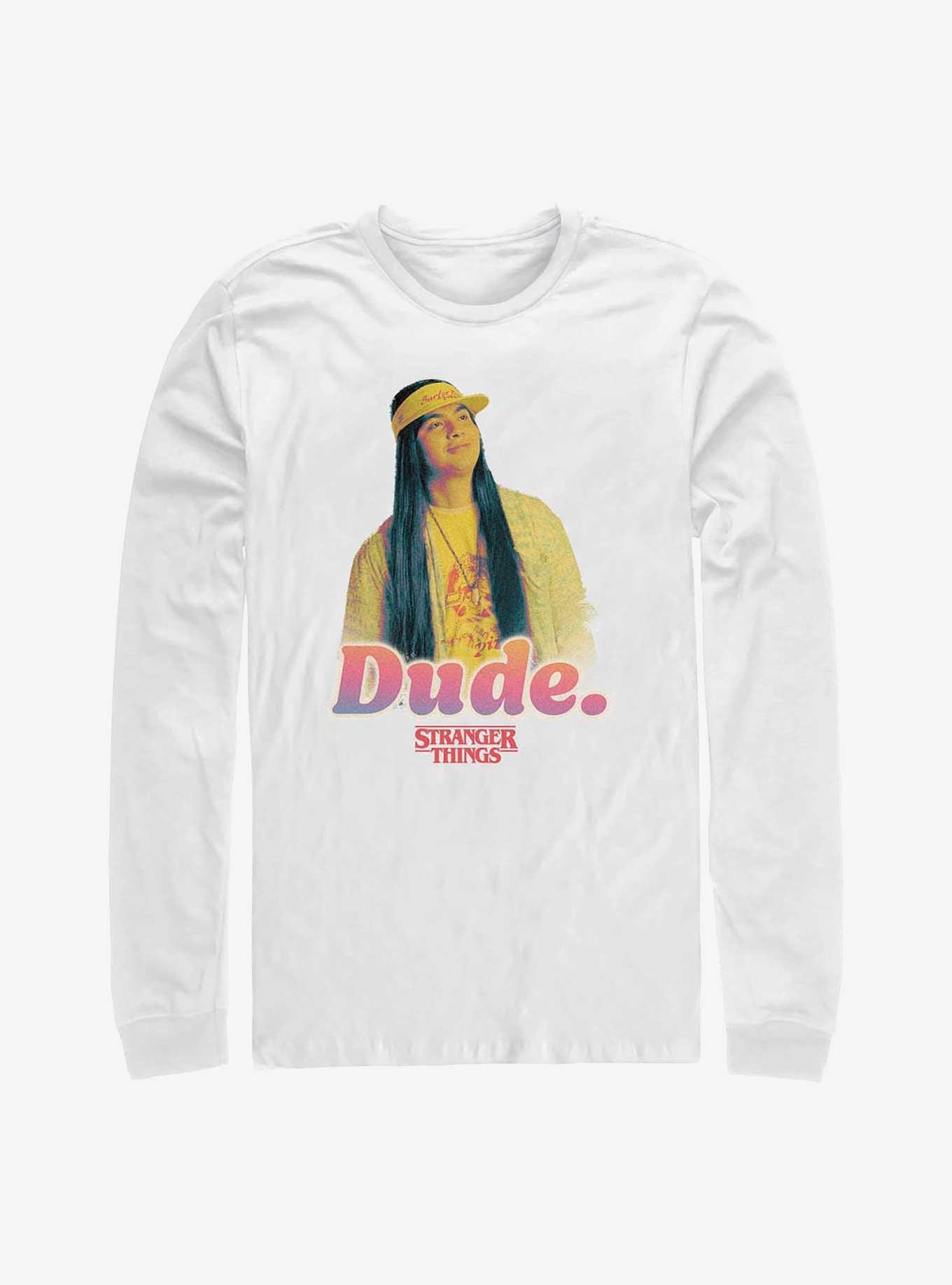 Stranger Things Argyle Dude Long-Sleeve T-Shirt, WHITE, hi-res