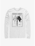 Stranger Things Demobat Long-Sleeve T-Shirt, WHITE, hi-res