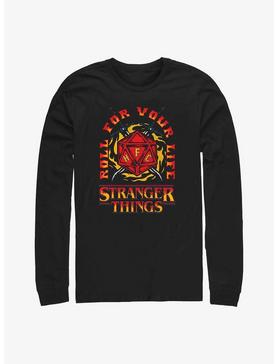 Stranger Things Fire And Dice Long-Sleeve T-Shirt, , hi-res