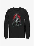 Stranger Things Vecna Tombstone Badge Long-Sleeve T-Shirt, BLACK, hi-res