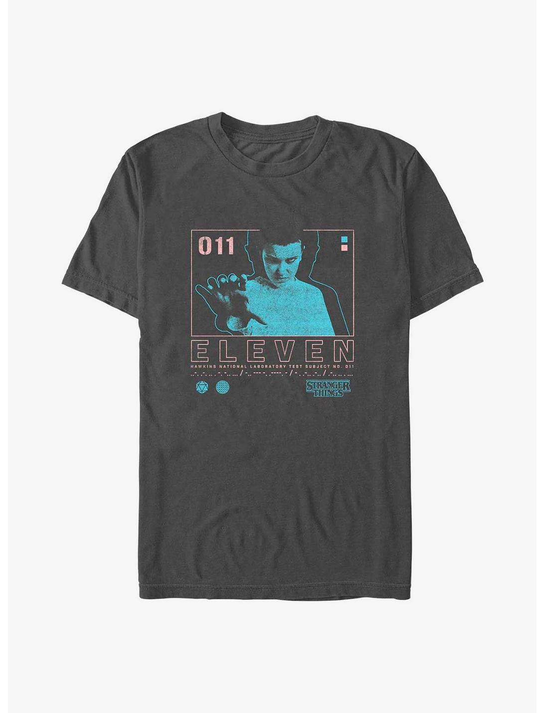Stranger Things Eleven Infographic T-Shirt, CHARCOAL, hi-res