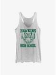 Stranger Things Hawkins High School 1986 Womens Tank Top, WHITE HTR, hi-res