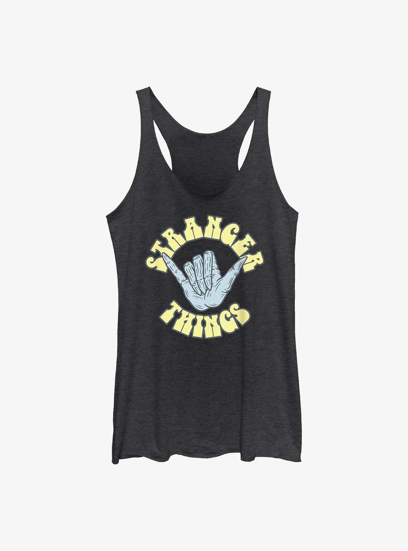 Stranger Things Rad Things Womens Tank Top, BLK HTR, hi-res