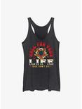 Stranger Things Roll For Your Life Womens Tank Top, BLK HTR, hi-res