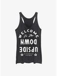 Stranger Things Welcome To The Upside Down Womens Tank Top, BLK HTR, hi-res