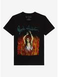 Jane's Addiction Woman In Flames T-Shirt, BLACK, hi-res