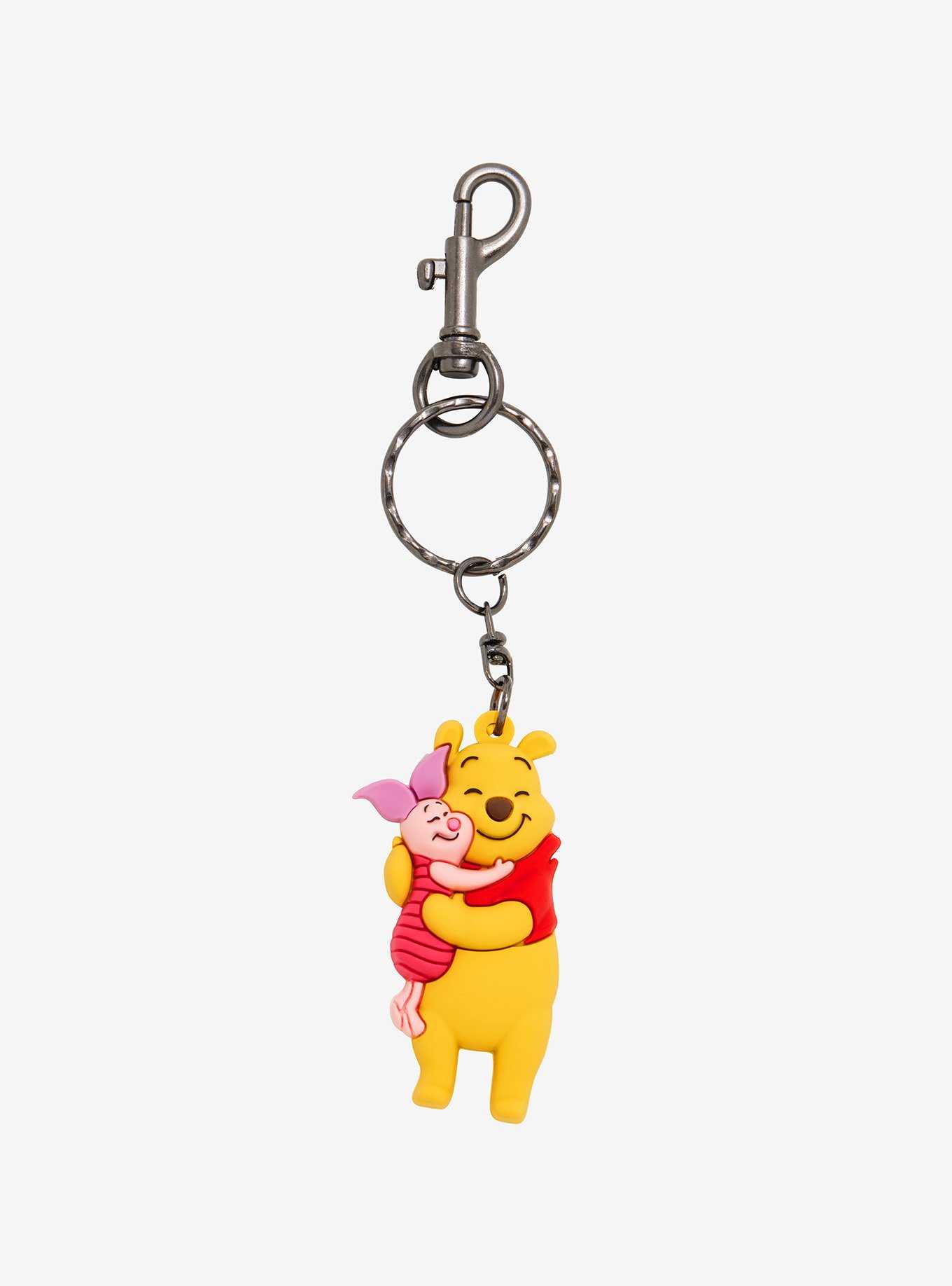Loungefly Disney Winnie the Pooh Piglet & Pooh Hugging Keychain ...