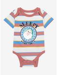 Disney Snow White and the Seven Dwarfs Sleepy Striped Infant One-Piece - BoxLunch Exclusive , MULTI STRIPE, hi-res