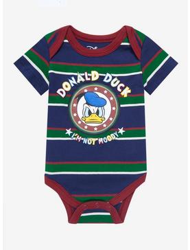 Disney Donald Duck Moody Striped Infant One-Piece - BoxLunch Exclusive , , hi-res