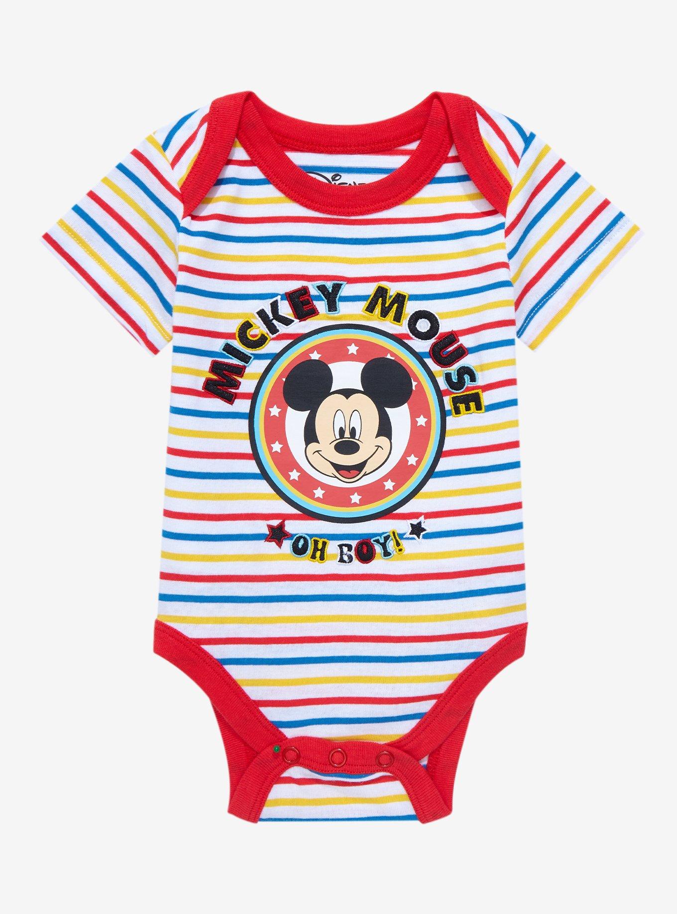 Disney Mickey Mouse Oh Boy Striped Infant OnePiece BoxLunch