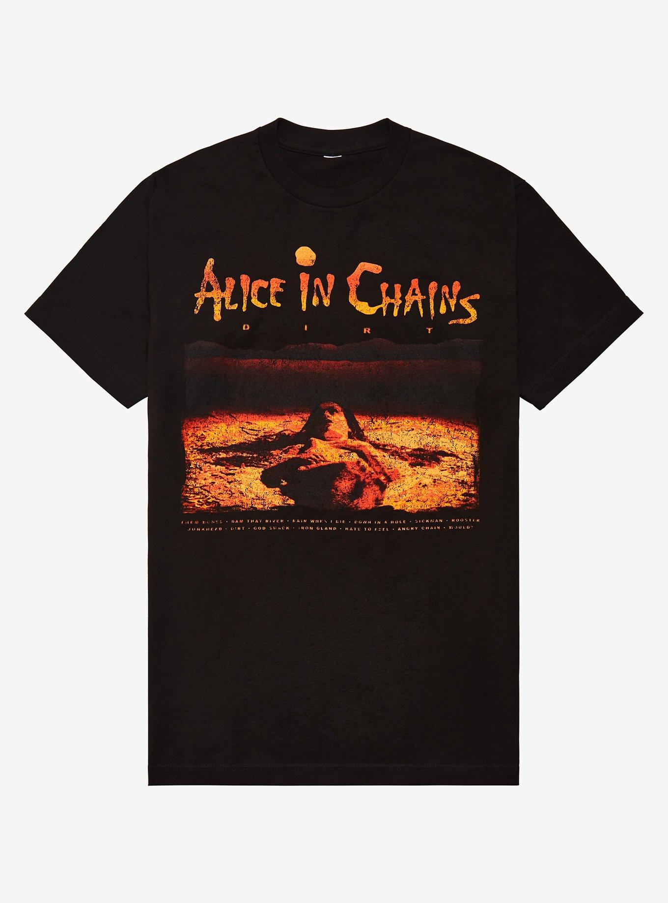  Alice in Chains Rooster Dirt Layne Staley Rock Tee T-Shirt Mens  : Clothing, Shoes & Jewelry