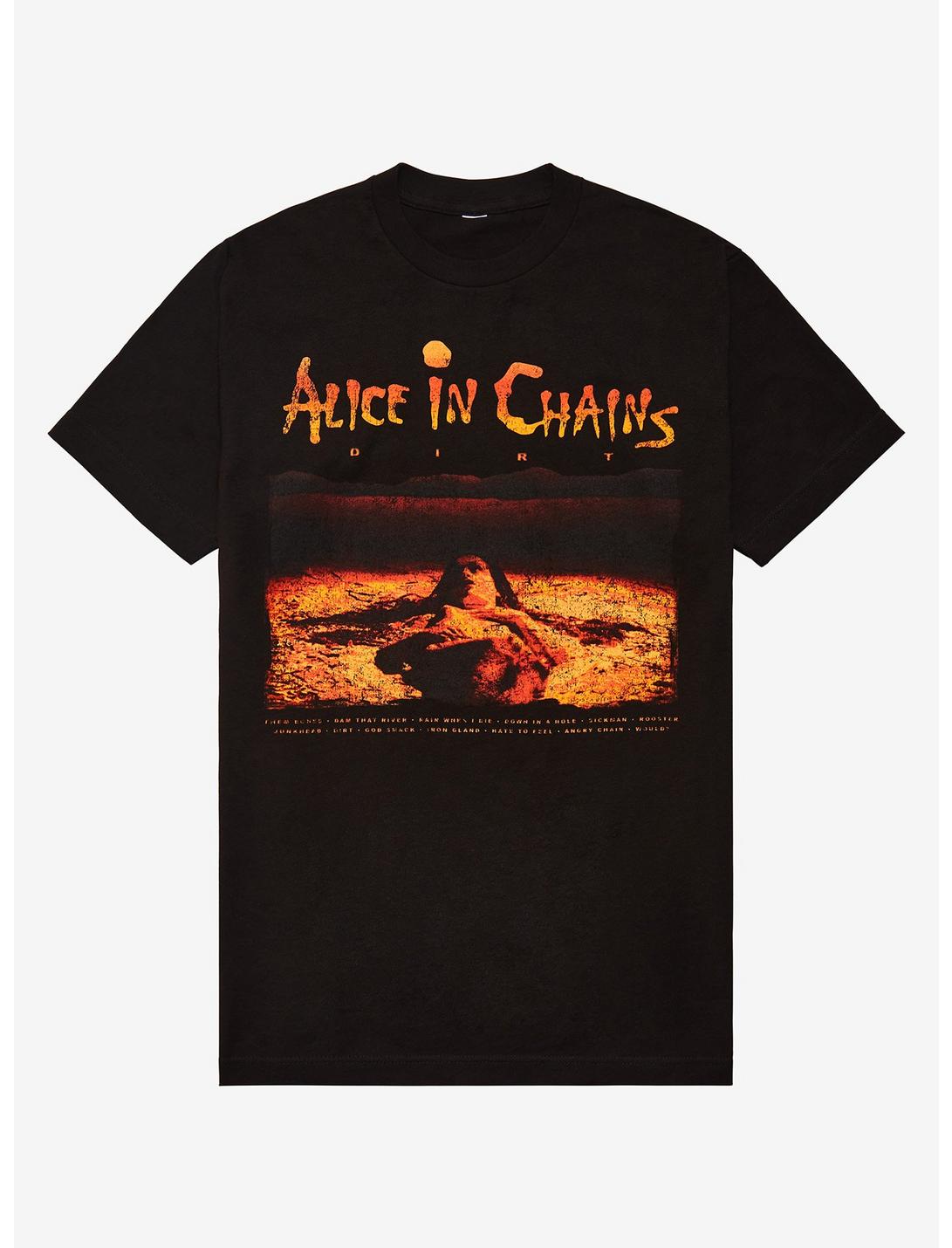 Alice In Chains Dirt Tracklist T-Shirt, BLACK, hi-res