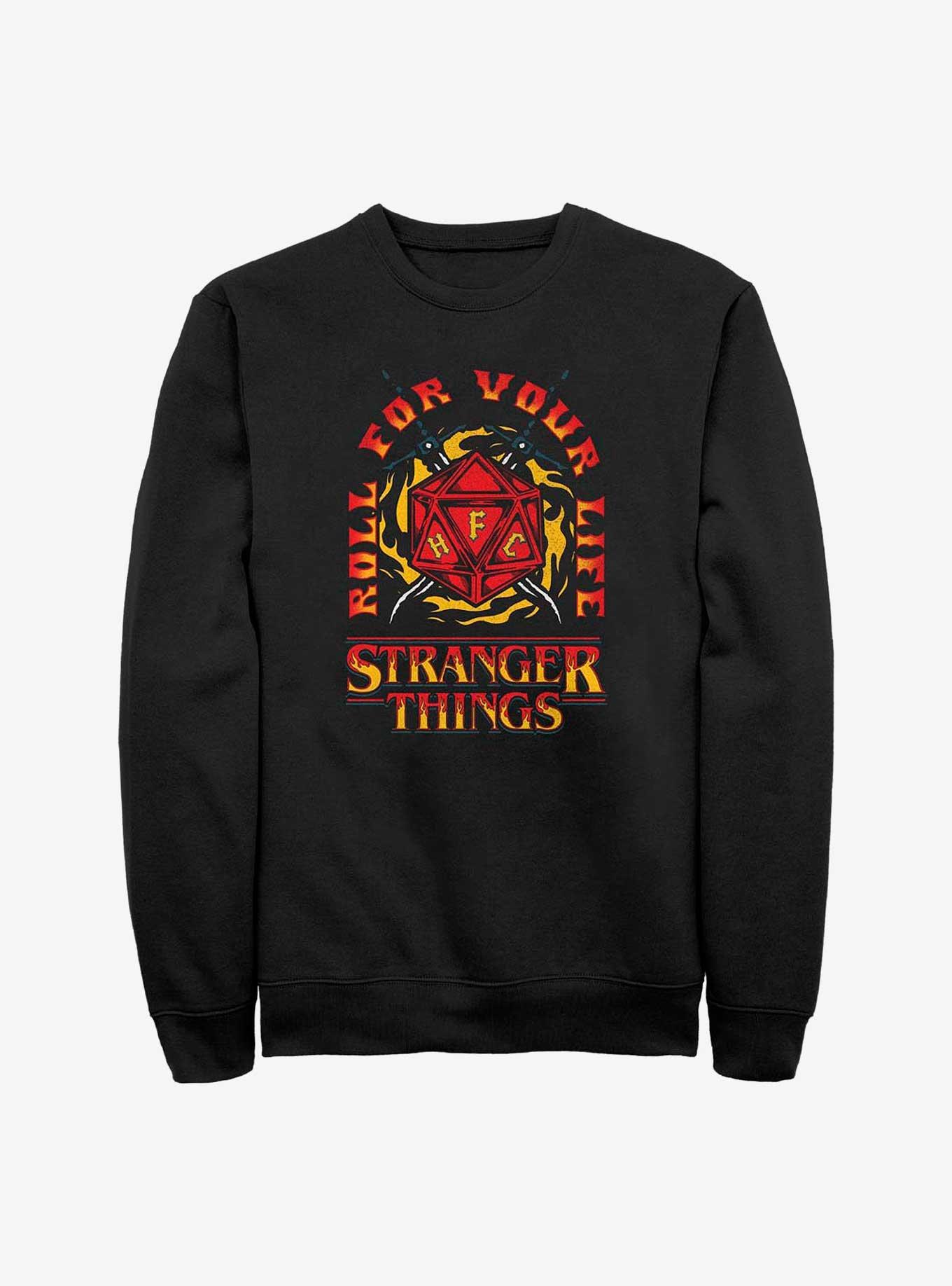 Stranger Things Fire and Dice Sweatshirt