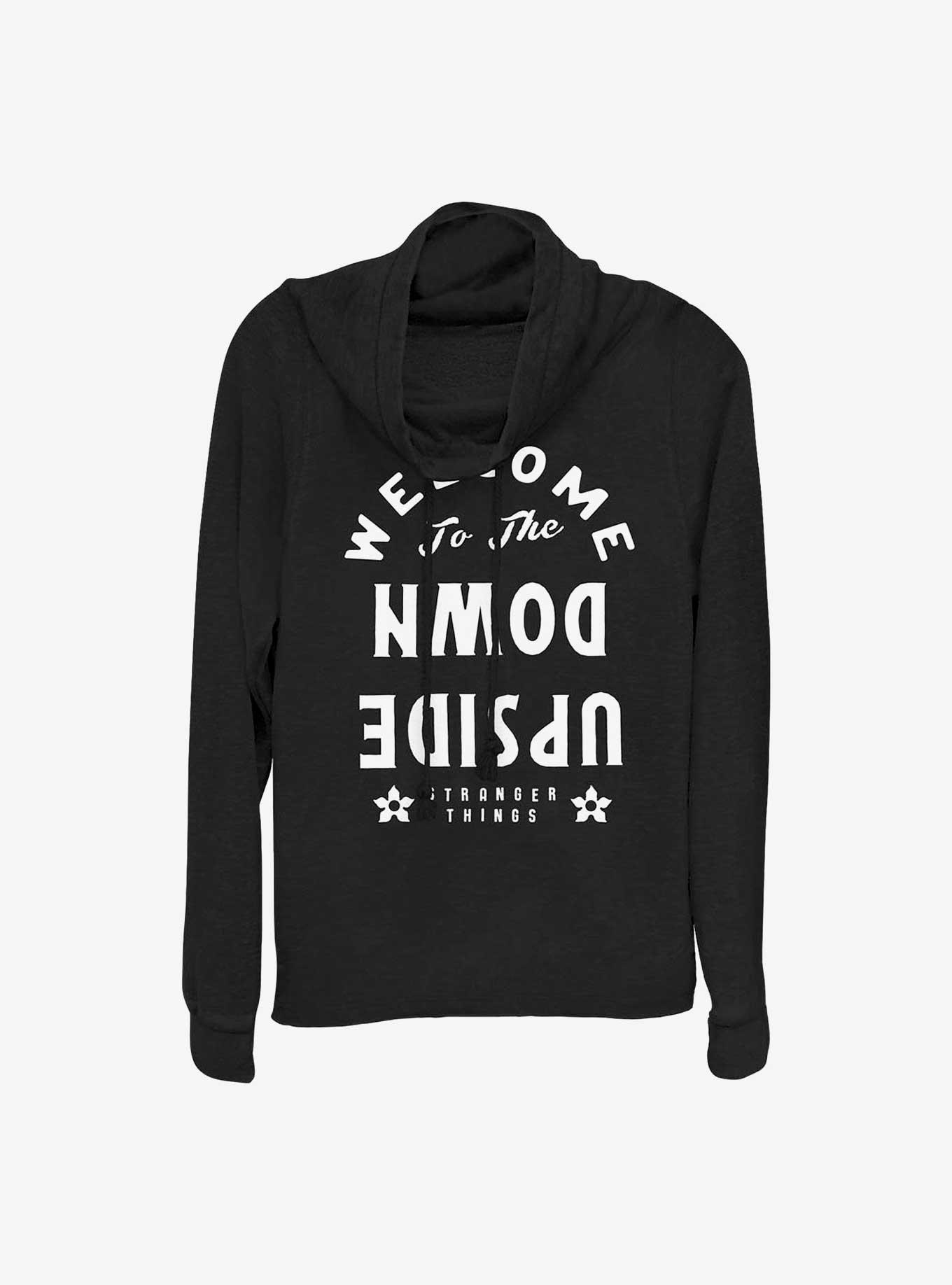 Stranger Things Welcome to the Upside Down Cowl Neck Long-Sleeve Top, , hi-res