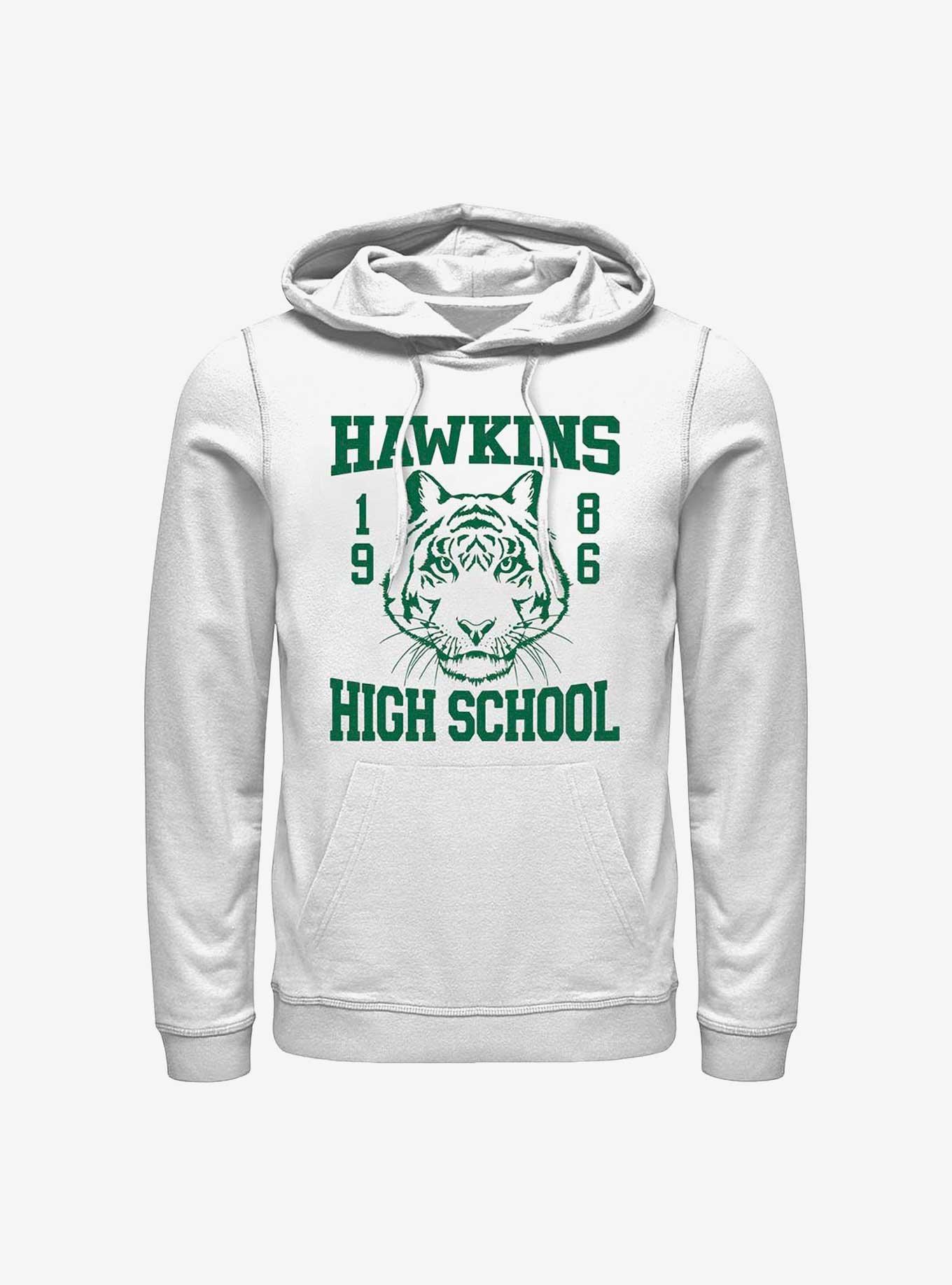 Stranger Things Hawkins 1986 Hoodie, WHITE, hi-res