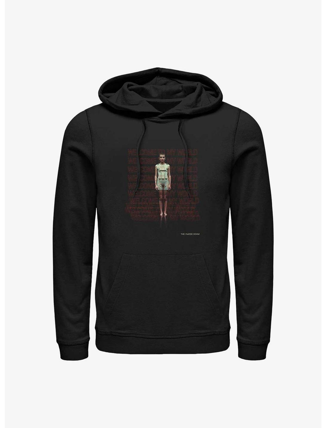 Stranger Things Welcome To My World Hoodie, BLACK, hi-res