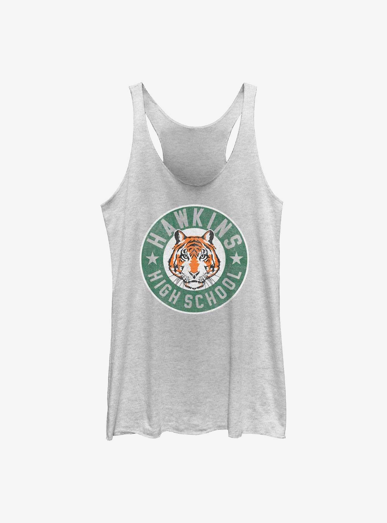 Stranger Things Hawkins Emblem Girls Tank, WHITE HTR, hi-res