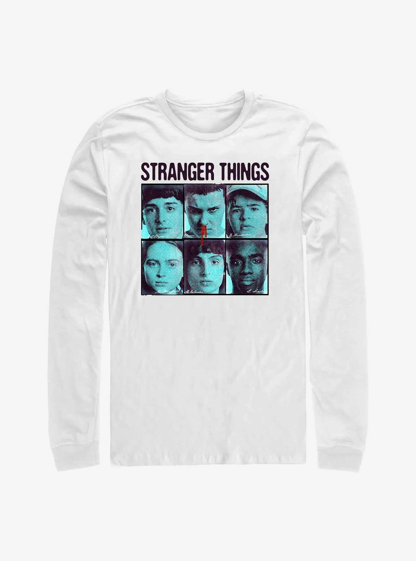 Stranger Things Halftone Gang Long-Sleeve T-Shirt, , hi-res