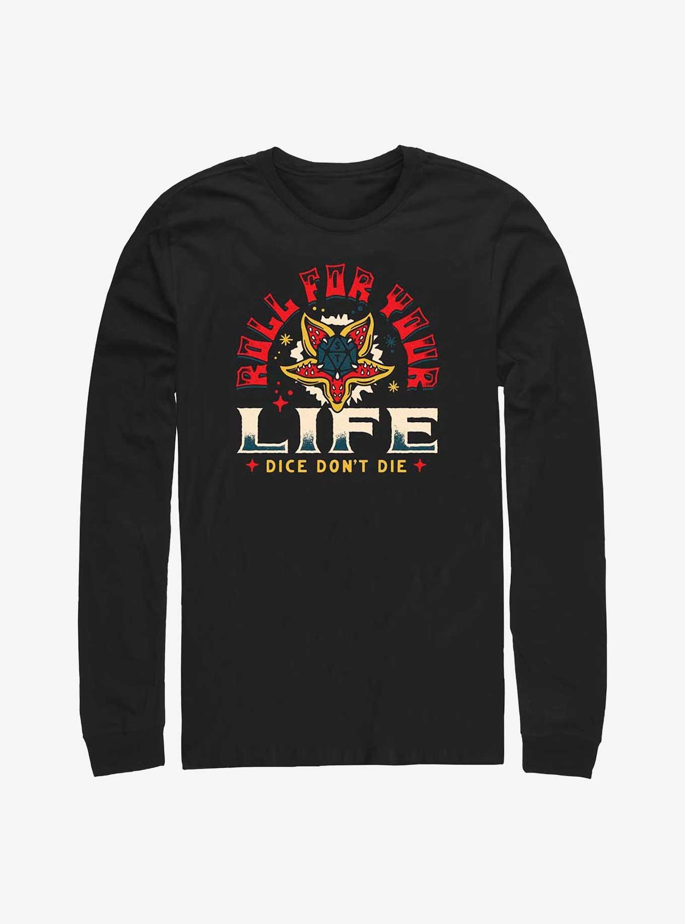 Stranger Things Roll For Your Life Long-Sleeve T-Shirt