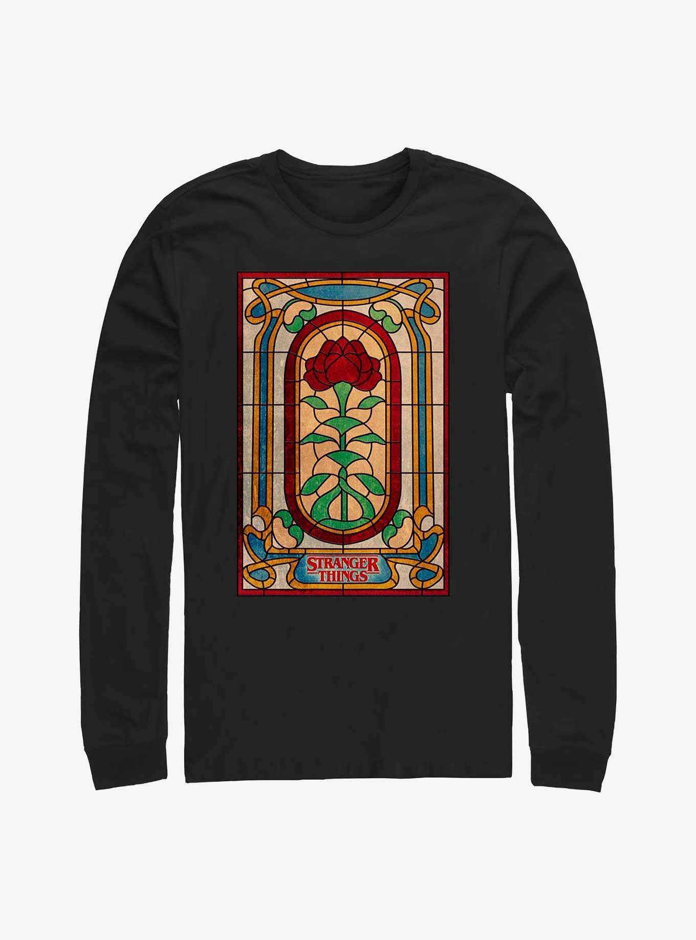 Stranger Things Stained Glass Long-Sleeve T-Shirt, , hi-res