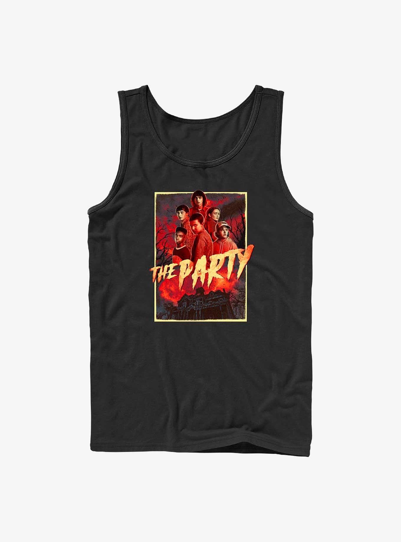 Stranger Things The Party Tank Top, BLACK, hi-res