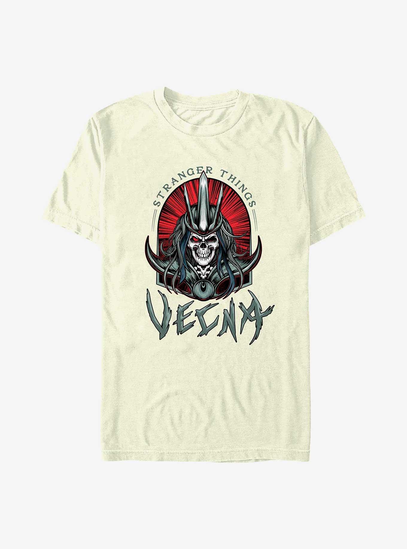 Stranger Things Vecna Tombstone Badge T-Shirt, NATURAL, hi-res