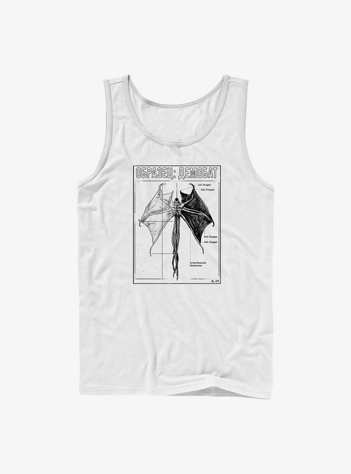 Stranger Things Demobat Tank, WHITE, hi-res