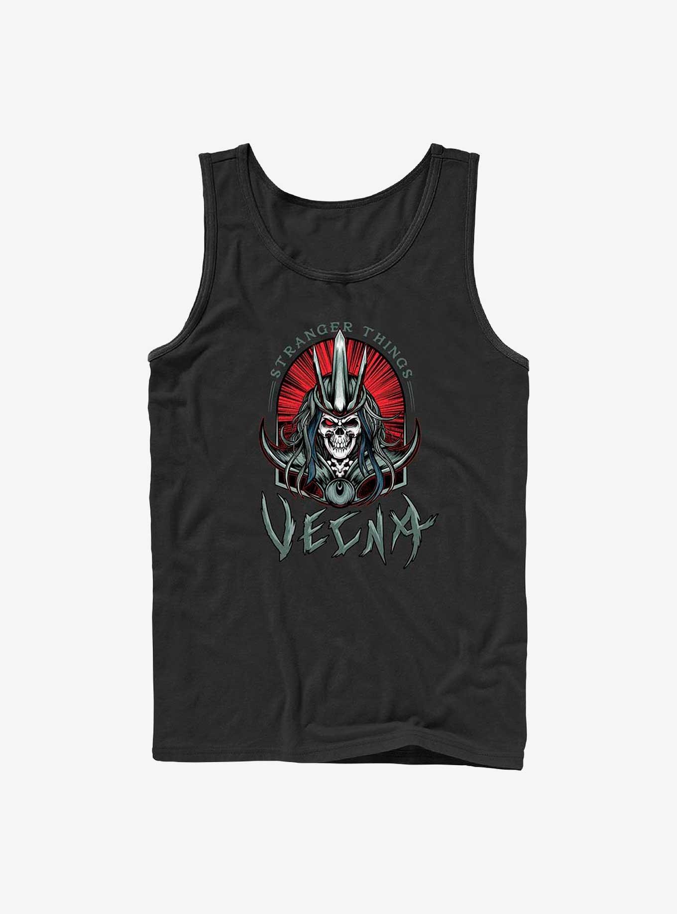 Stranger Things Vecna Tombstone Badge Tank, BLACK, hi-res