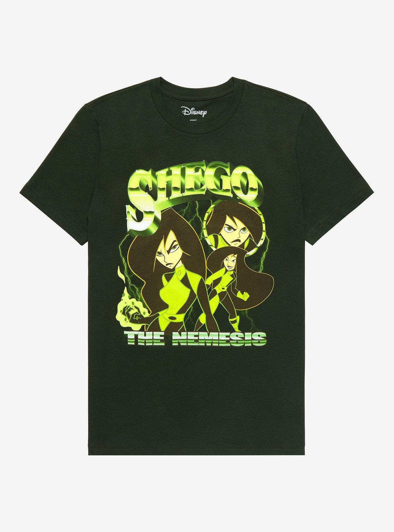 Kim Possible Shego The Nemesis T-Shirt - BoxLunch Exclusive, DARK GREEN, hi-res