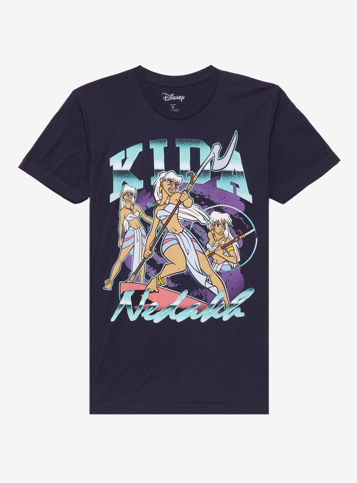 Disney Atlantis: The Lost Empire Kida Nedakh Triple Portrait T-Shirt - BoxLunch Exclusive, BLACK, hi-res