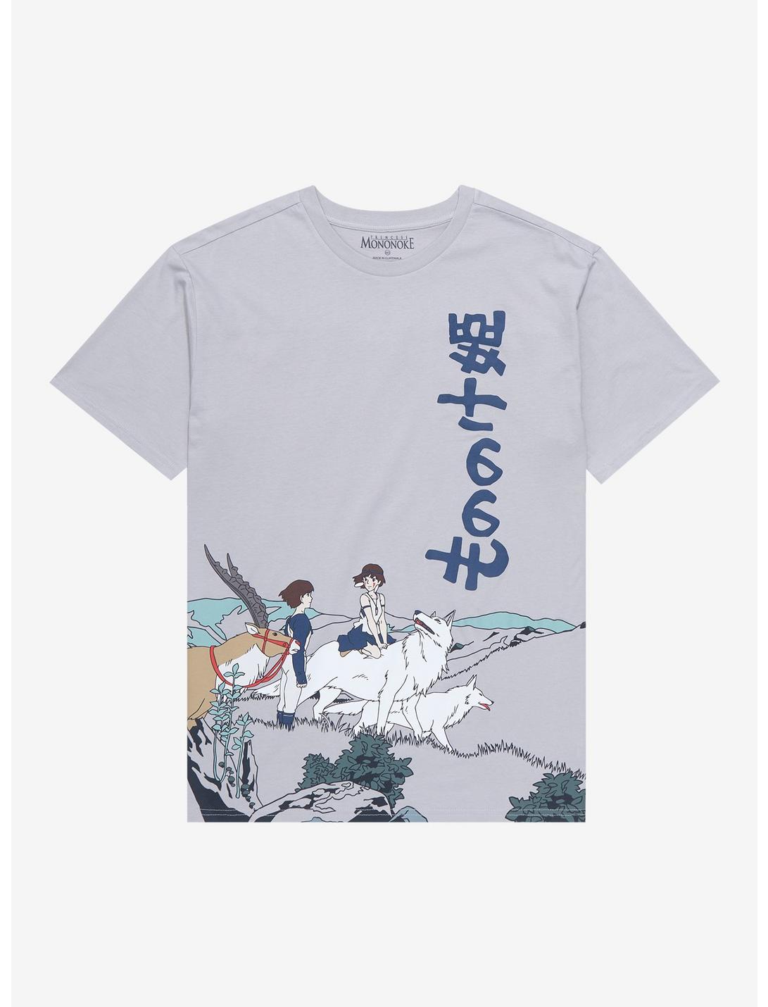 Studio Ghibli Princess Mononoke Scenic T-Shirt - BoxLunch Exclusive, SLATE, hi-res