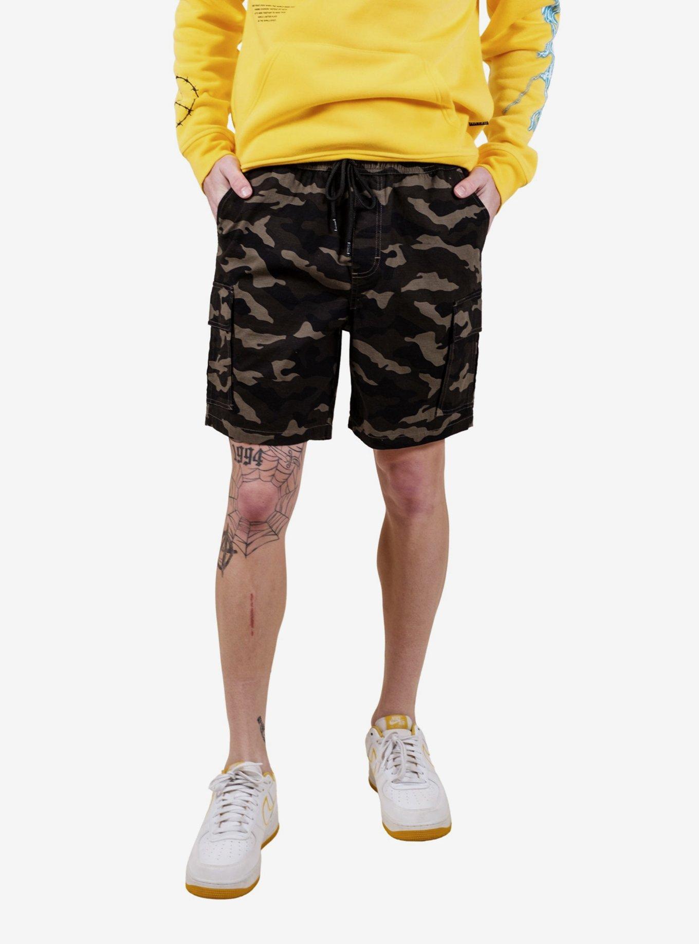 Camo E-Waist Ripstop Cargo Short, CAMO, hi-res