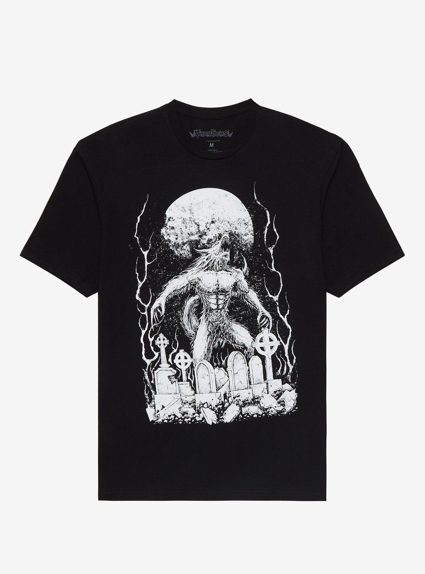 Vampire Freaks Howling Werewolf T-Shirt, MULTI, hi-res