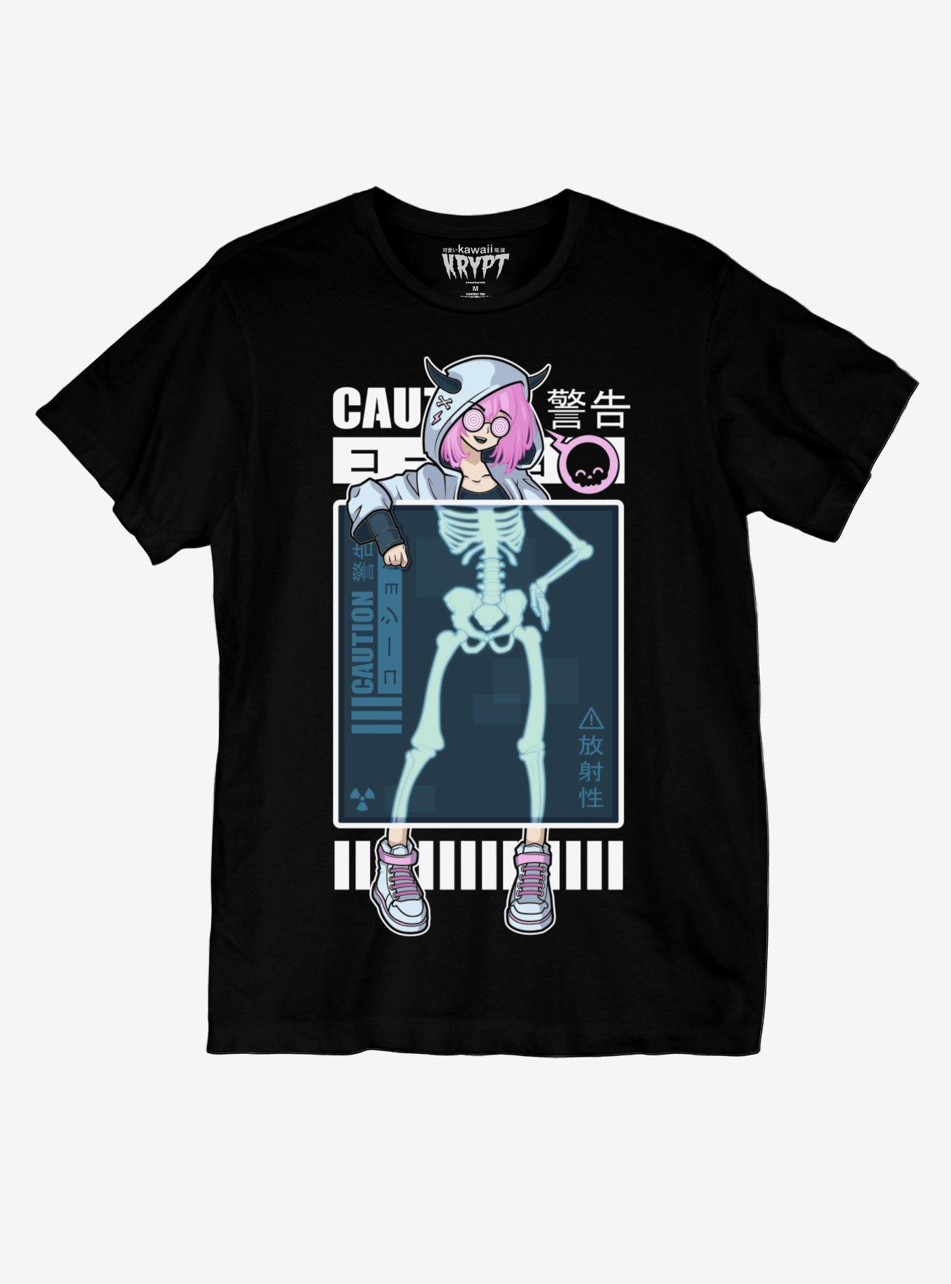 Kawaii Krypt X-Ray Girl T-Shirt, MULTI, hi-res
