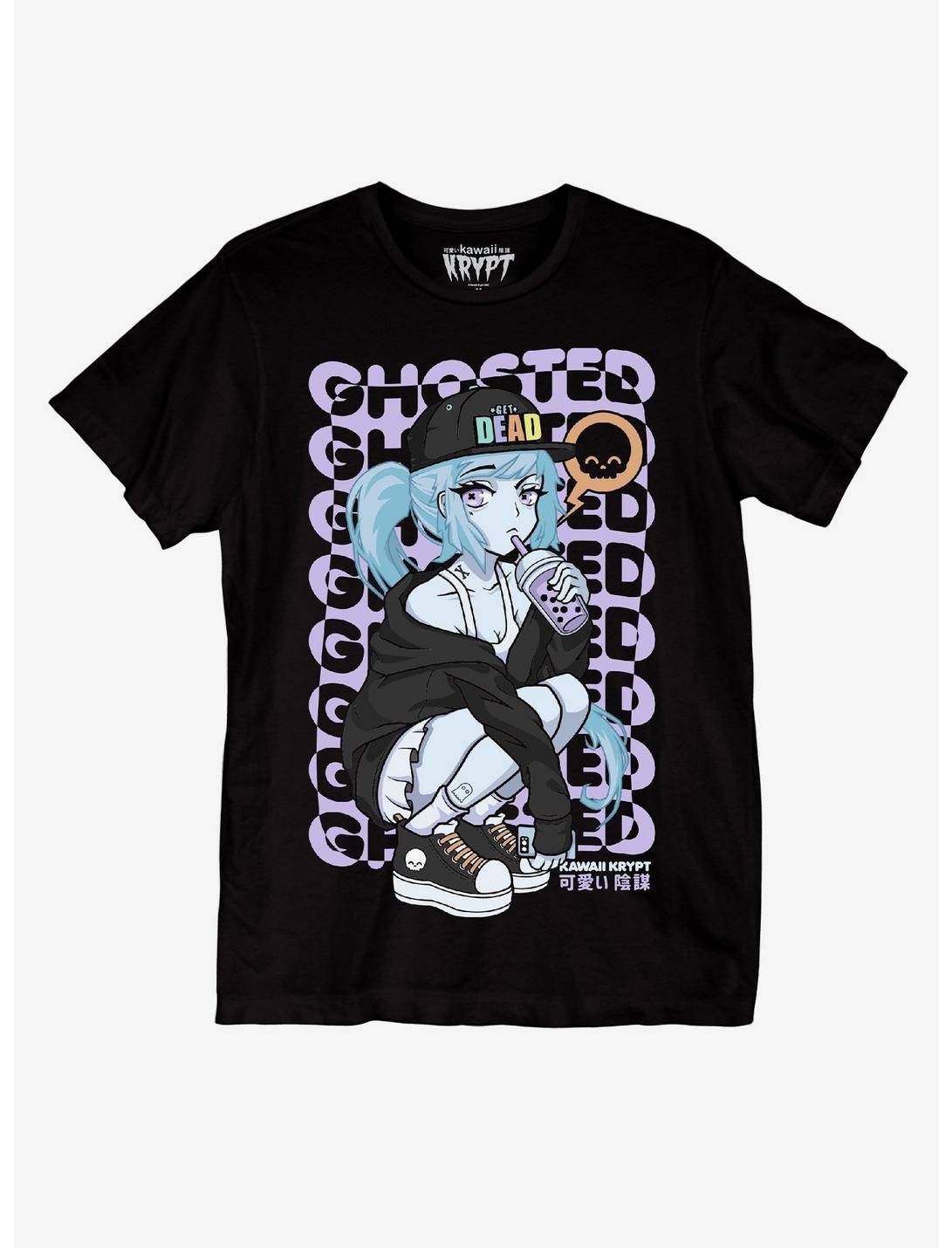 Kawaii Krypt Ghosted Dead Girl T-Shirt, MULTI, hi-res