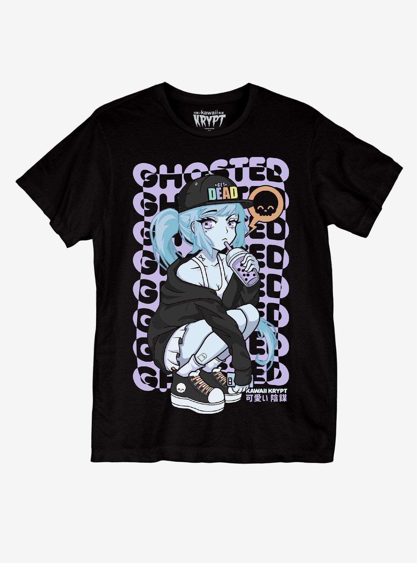 Kawaii Krypt Ghosted Dead Girl T-Shirt, , hi-res